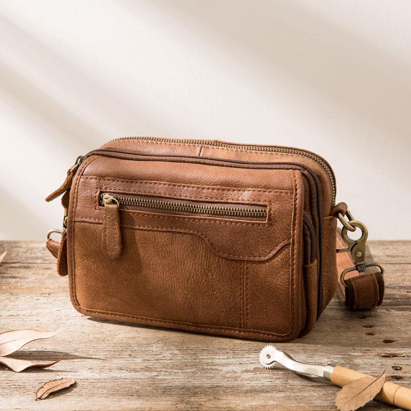 MRoyale™ Men's Small Leather Crossbody Messenger Bag | Handbag, Purse, -  EliteDealsOutlet